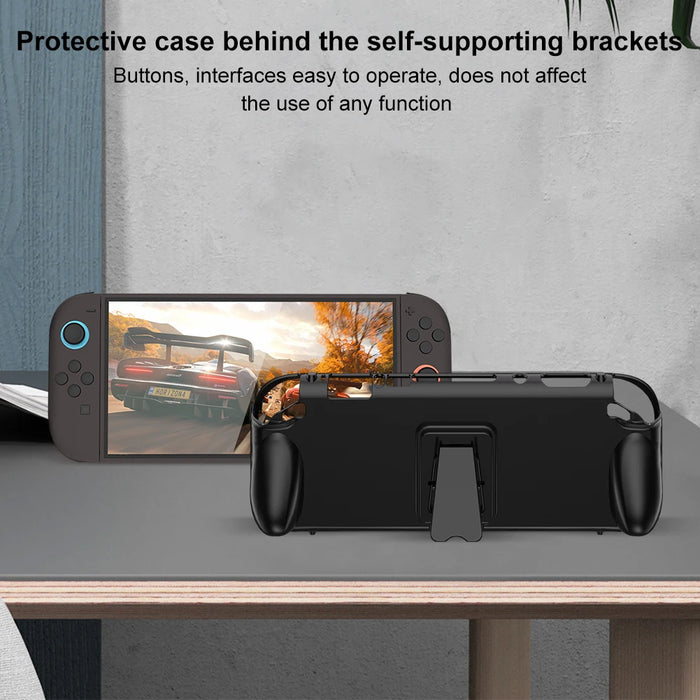 For Switch 2 Tpu Case Handheld Console Case Soft Tpu Protective Shell Sleeve Removable Abs Front Cover For Switch 2 Accessories