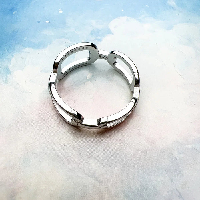 925 Sterling Silver Classic Ring Women Fine Jewelry