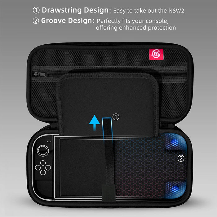 For Switch 2 Carrying Case Storage Bag Console Protective Case Shockproof Hard Shell Pouch Travel Bag For Switch 2 Accessories