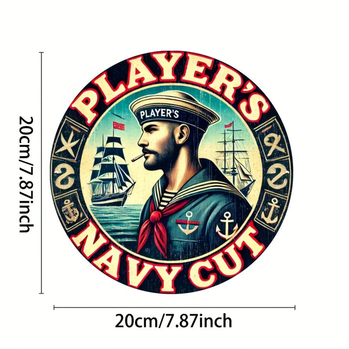 Rustic Nautical Anchor Metal Sign Man Cave Decor