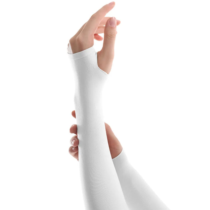 Anti Uv Cycling Arm Sleeves Ice Fabric Sun Protection For Running & Outdoor Sports
