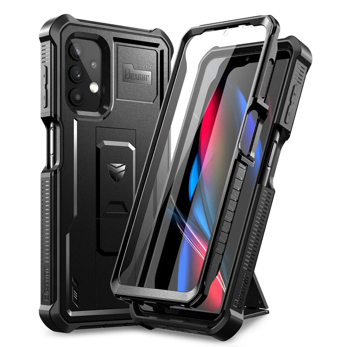 For Samsung Galaxy A32 5G Full-Body Bumper Military Grade Armor Shockproof Hard Case With Built-In Screen Protector