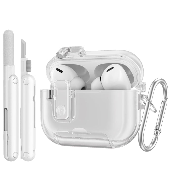 For Airpod Pro 3 2025 Shock-Proof Soft Silicone Protective Case With Keychain & Cleaning Kit Classic