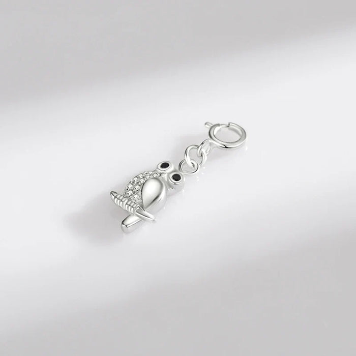 925 Sterling Silver Woodpecker Charm Bracelet For Women