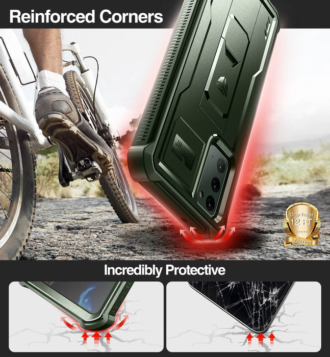 For Samsung Galaxy Note 20 Full Body Heavy Duty Military Grade Protection Shockproof Case Bracket With Built In Screen Protector