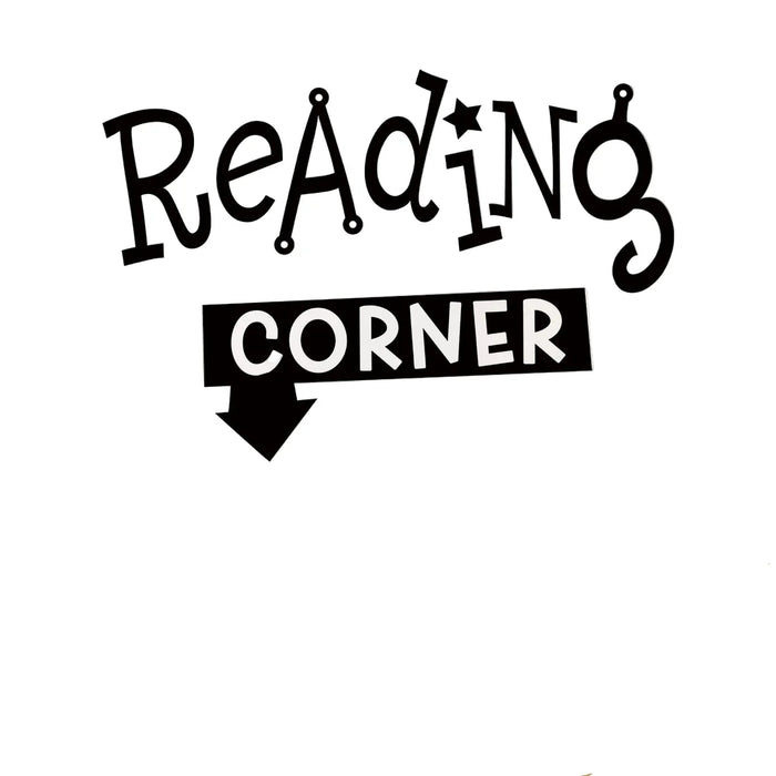 Kids Study Room Wall Decals Reading Corner Theme