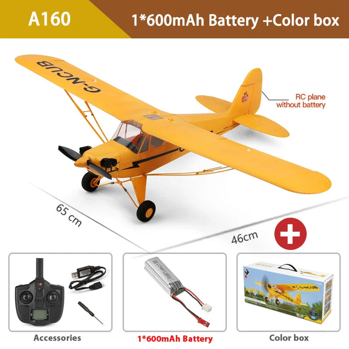 650mm Wingspan Rc Plane 3d/6g System