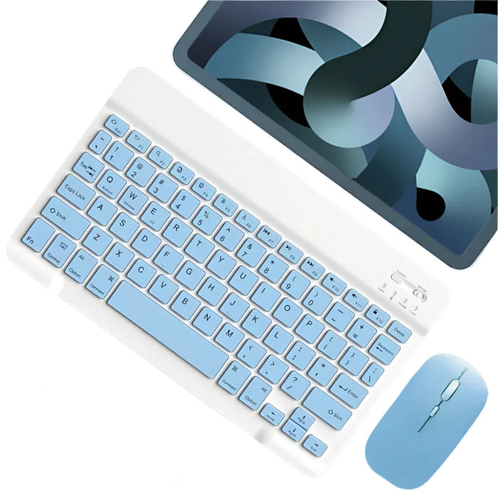 Bluetooth Keyboard For Android Ios Windows Ipad Long Standby Blue