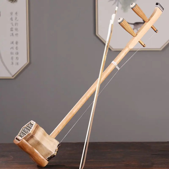Traditional 2 String Wooden Erhu For Children
