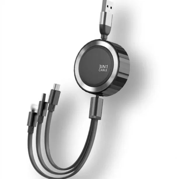 3 In 1 Fast Charging & Data Usb Cable For All Phones