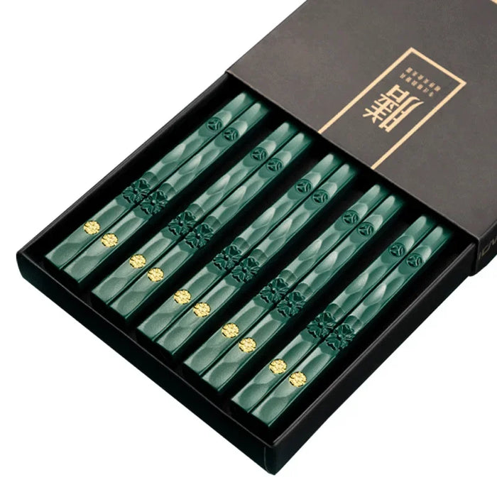 5 Pairs Non Slip Chopsticks For Sushi & Korean Food