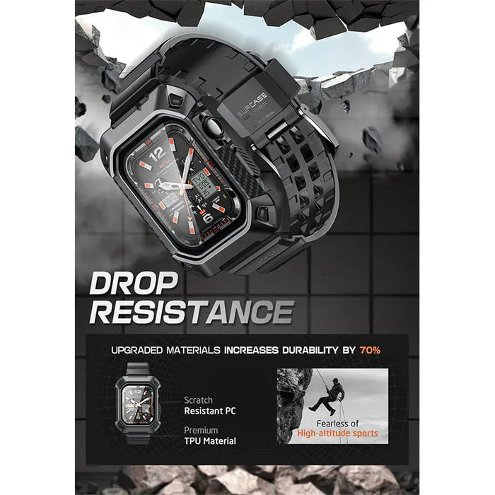 For Apple Watch 10 42Mm Ub Pro Heavy-Duty Scratch Resistant Rugged Case With Adjustable Strap Watch Band