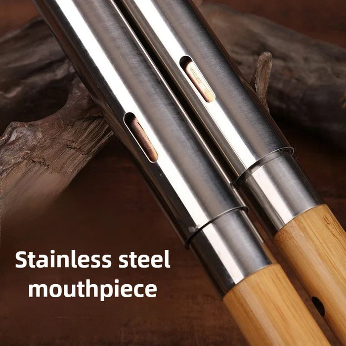 2 Section Bamboo Bawu Flute For Chinese Traditional Music