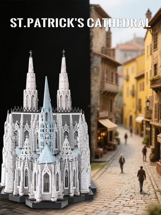 St. Patrick's Cathedral 3D Metal Puzzle Kit For Adults