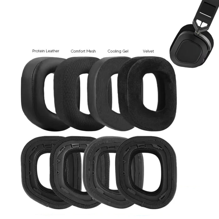 Pair of Soft Foam Ear Pads For Corsair Hs80 Rgb Headphones Ice Gel Cushion Cover