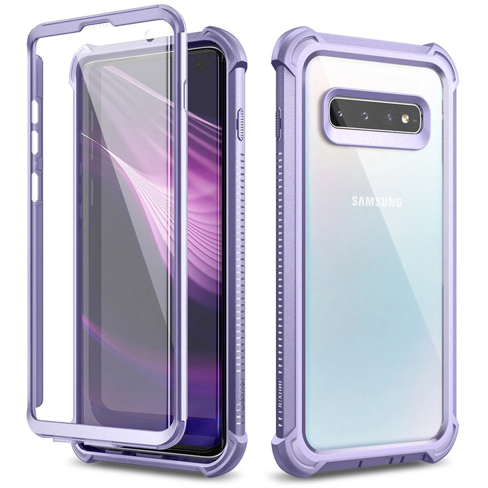 For Samsung Galaxy S10 6.1 Inch Heavy Duty Protection Hard Back Defender Protector Protective Shockproof Bumper Case