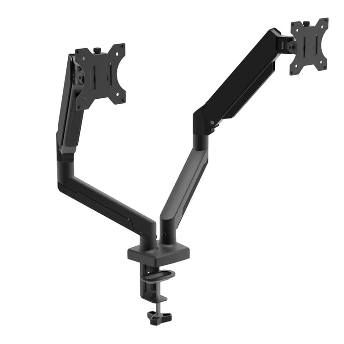 Dual Monitor Desk Mount Adjustable Height And Angle Monitor Arm Desk Stand Display Bracket For 13 To 32 Inch Computer Screens