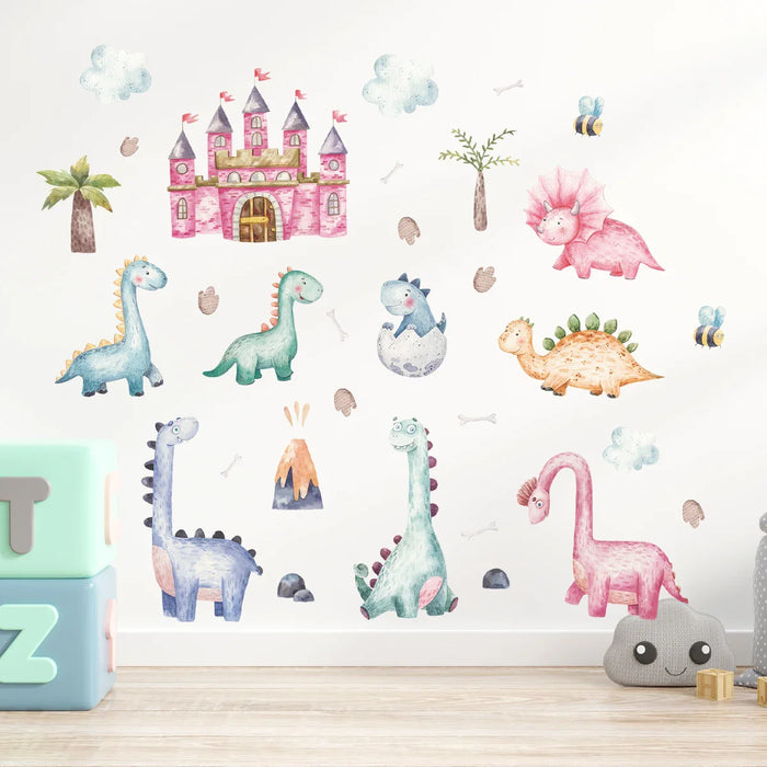 Waterproof Dinosaur Wall Stickers For Kids Room Decor