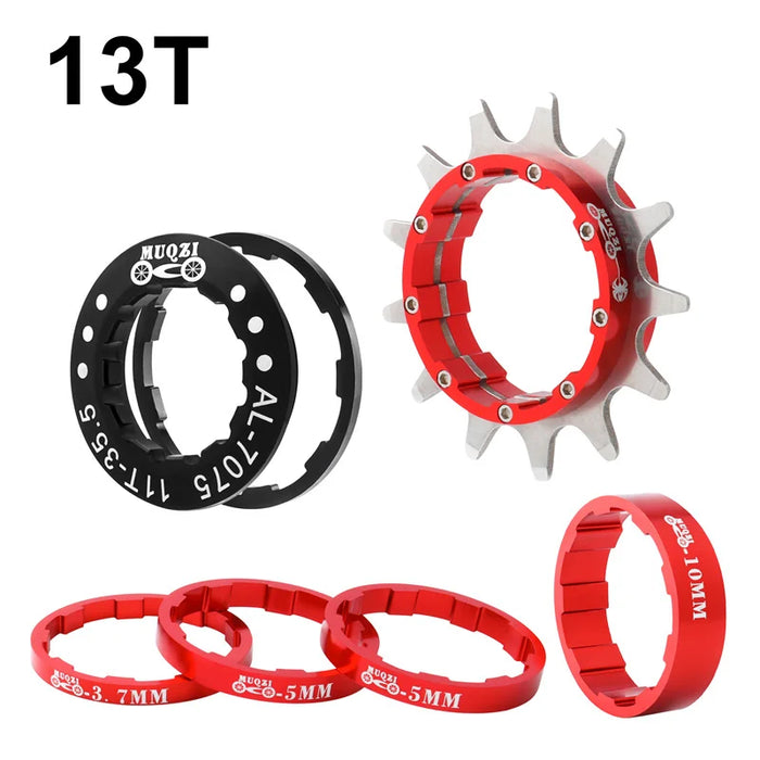 Single Speed Cassette Cog Conversion Kit 12 22T