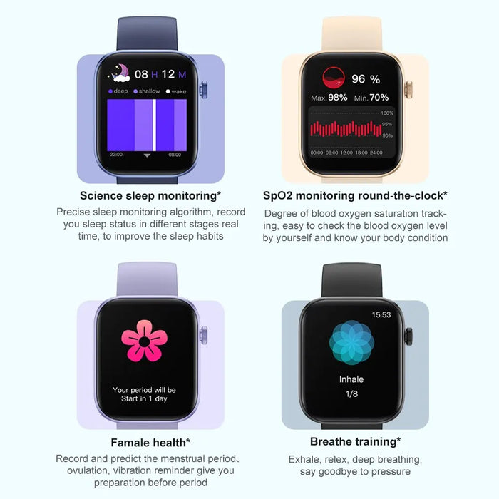 Unisex Ip68 Smartwatch With Voice Calling & Health Monitoring