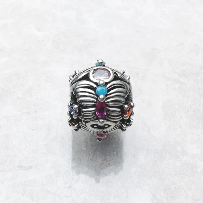 925 Sterling Silver Bohemia Butterfly Charm Bead For Women