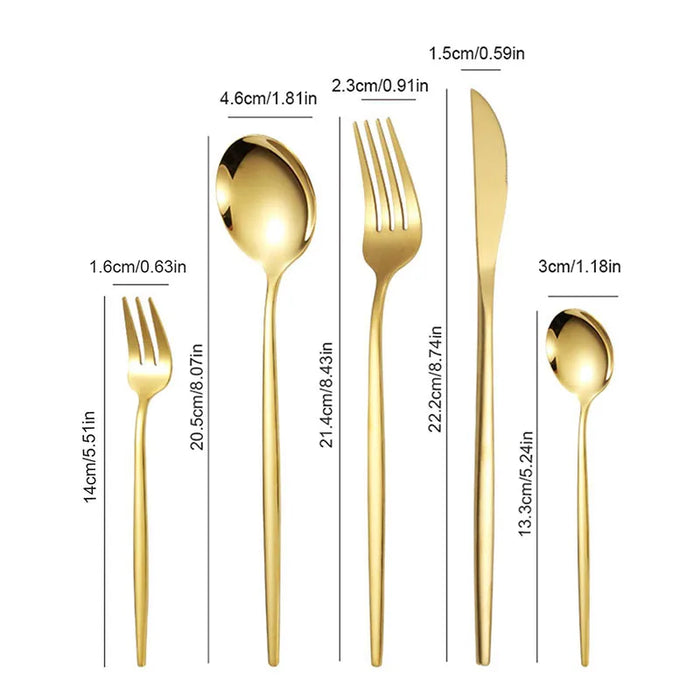 5 / 30 Piece Stainless Steel Cutlery Set For Banquet Guests