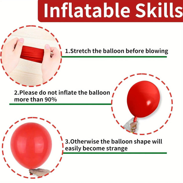 123Pcs Red And Gold Balloon Garland Arch Kit For Weddings Birthdays Anniversaries Valentine'S Day Bridal Party Celebrations