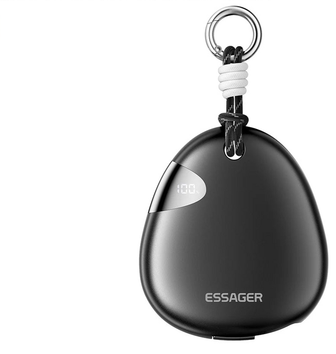 10000Mah Digital Display Power Bank With Retractable 22.5W Fast Charger Built In Lighting Sos For Outdoor Iphone Xiaomi