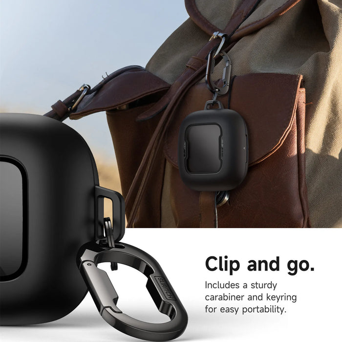 For Beats Powerbeats Pro 2 2025 Magnetic Locking Shockproof Bumper Protective Case With Carabiner & Keyring