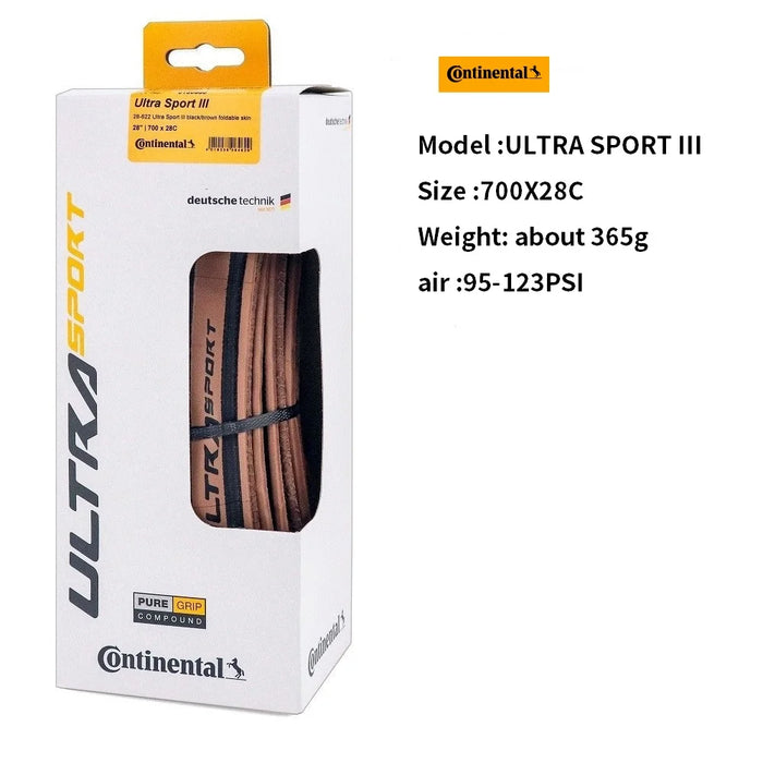 Continental Ultra Sport Iii & Grand Sport Race Road Tire 700X23 / 25 / 28C