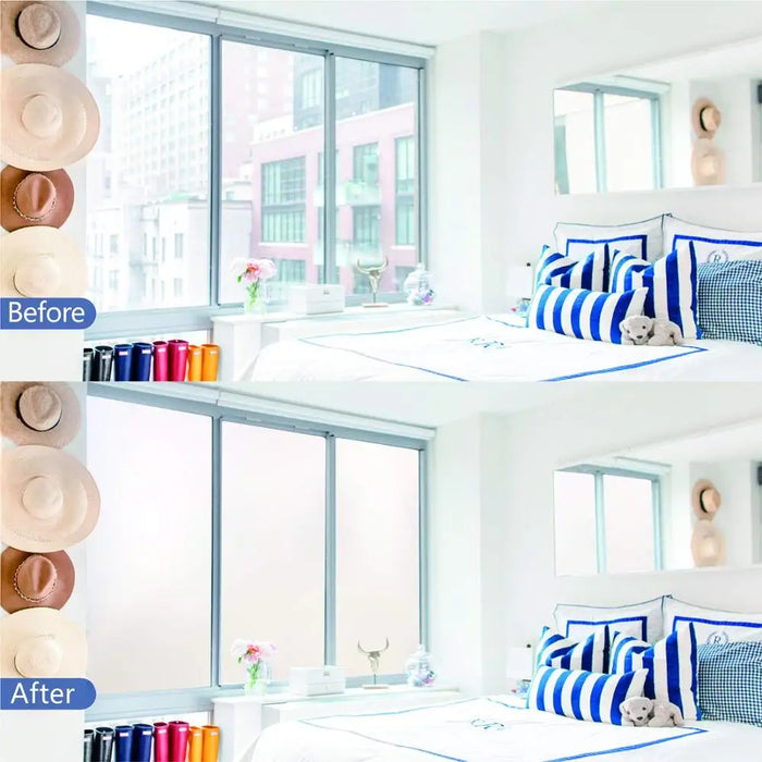 Frosted Window Film - Static Cling Vinyl For Privacy & Decoration