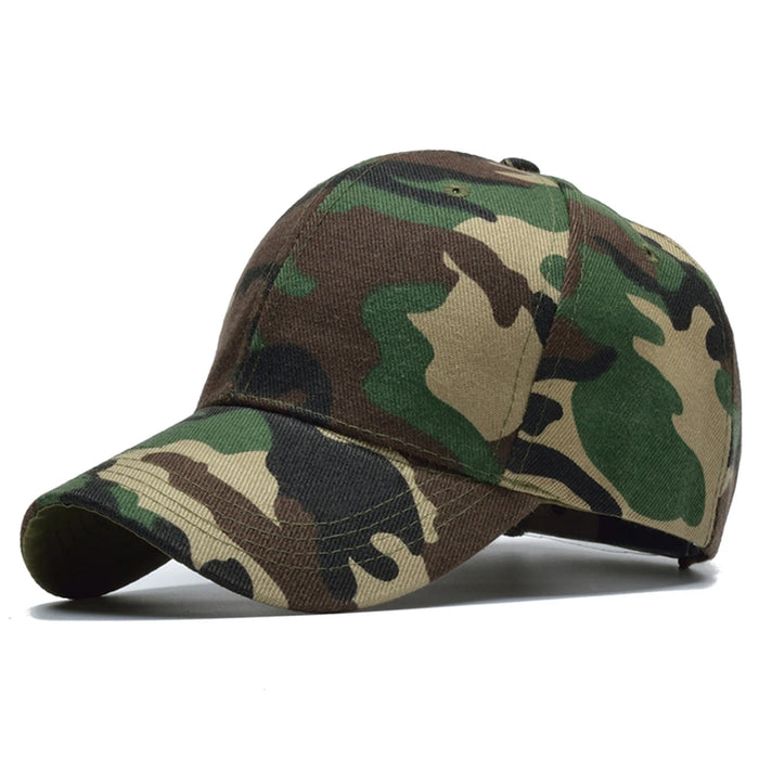 Adjustable Camo Baseball Cap For Outdoor Sun Protection