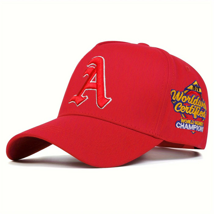 Embroidered Gothic A Baseball Cap Unisex Outdoor Sun Hat