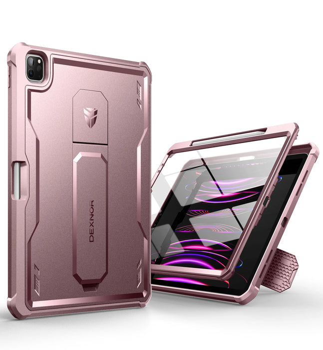 For Ipad Pro 12.9 Case Heavy Duty Shockproof Full Body Protective Case With Pen Holder & Built In Screen Protector