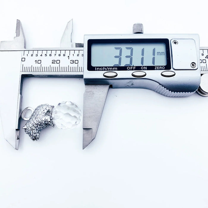 925 Sterling Silver Polar Bear Pendant Winter Fashion For Women