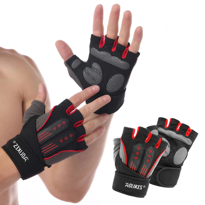 Half Finger Cycling Gloves For Men & Women Shockproof Pad Summer Mtb Bike & Gym Fitness Gloves