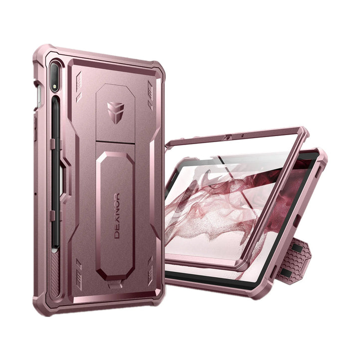 For Samsung Galaxy Tab S7 S8 Heavy Shockproof Full-Body Rugged Case With Built-In Screen Protector With S Pen Holder