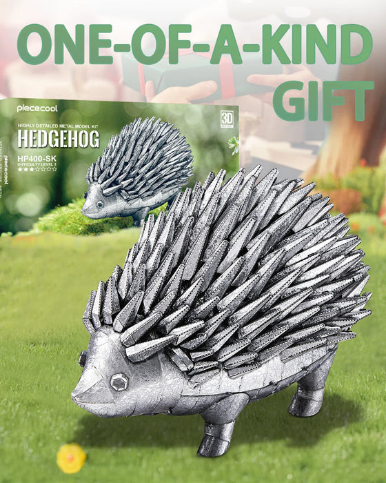 3D Metal Hedgehog Puzzle Kit Creative Brain Teaser