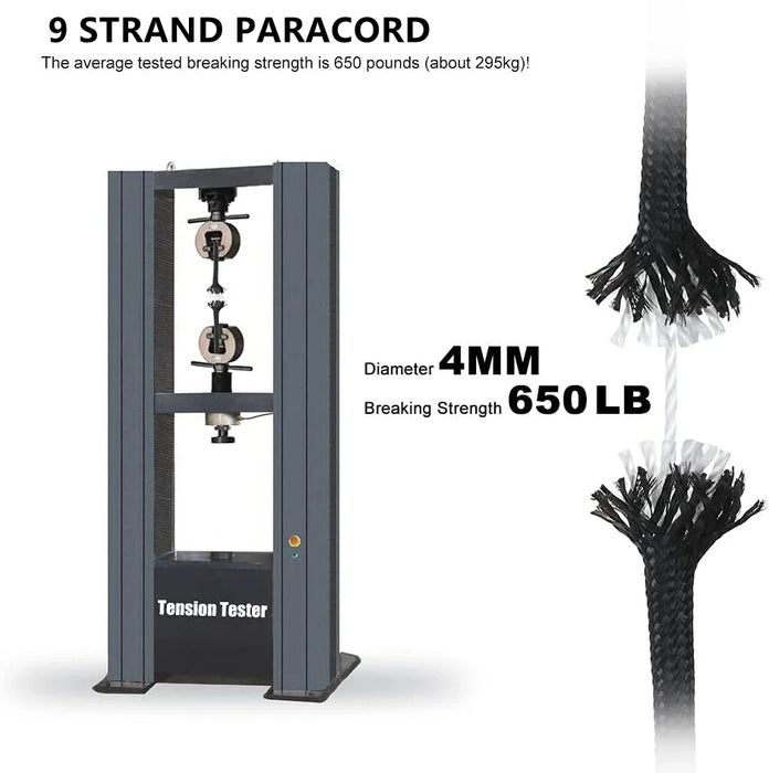 9 Core 650Lb Paracord For Diy Survival Gear