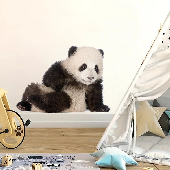 Realistic Watercolour Panda Wall Stickers For Kids Room Decor