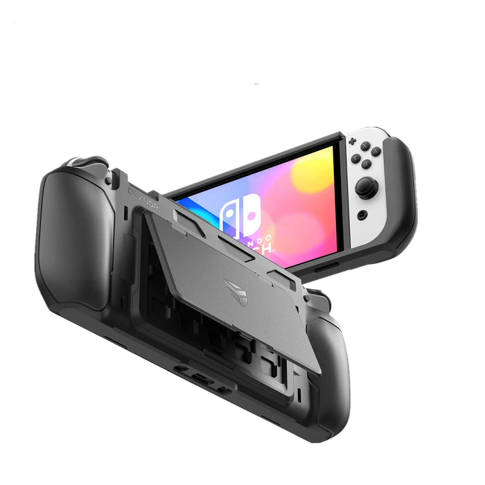 For Nintendo Switch Oled 2021 Tpu Grip Portable Game Storage Dockable Protective Case