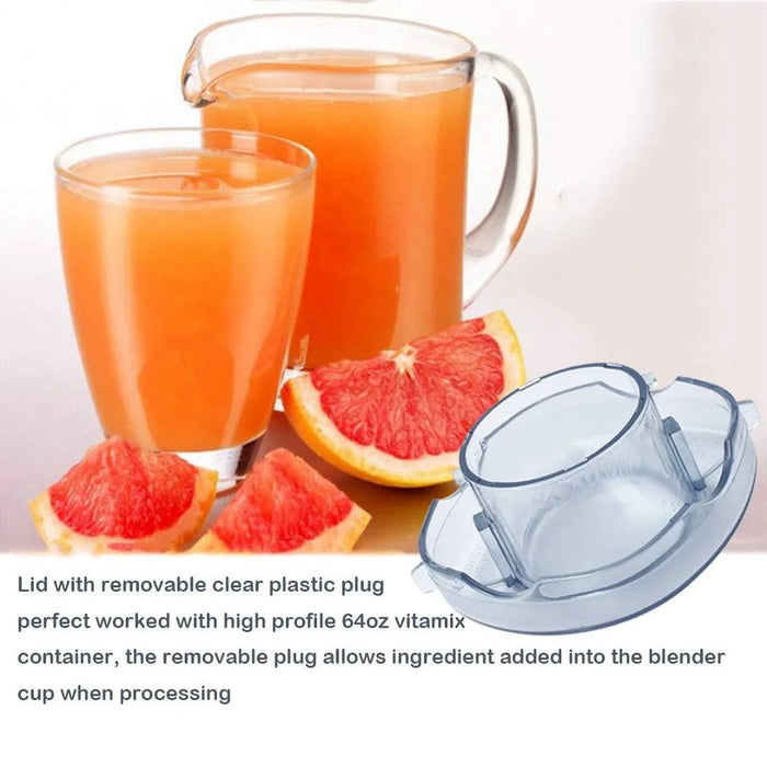 Lid Plug For Vitamix 64Oz Container Blender Fit For Drink Machine 2 Speed Vita Prep Vita Prep 3 Xl Blender Plug