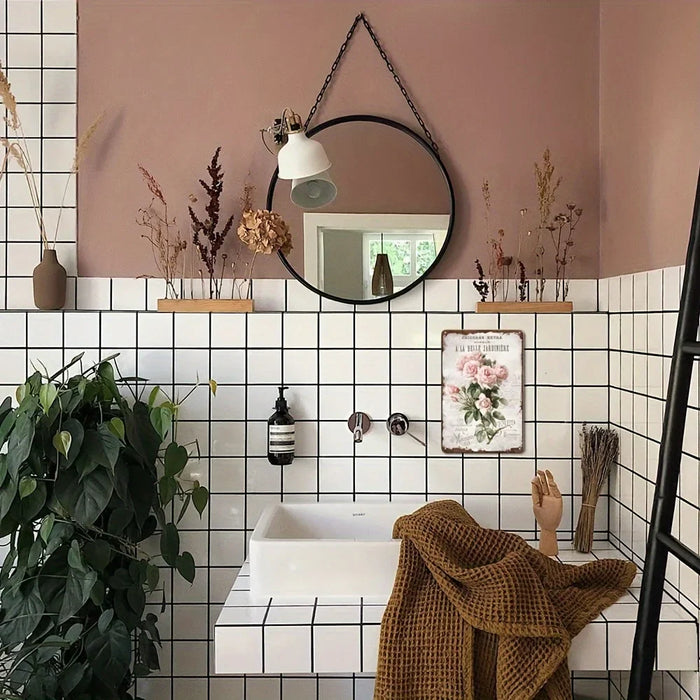 French Rose Shabby Chic Wall Decor For Home Or Garden