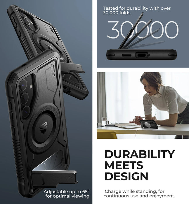 For Samsung Galaxy S24 Holder Magsafe Shockproof Rugged Bumper Case Protective With Built In Screen Protector