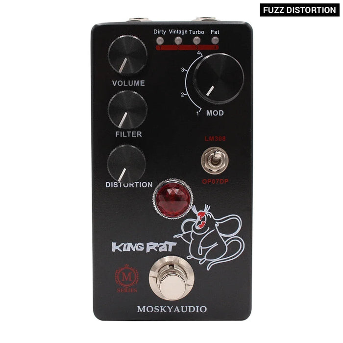 Distortion Overdrive Fuzz Pedal True Bypass