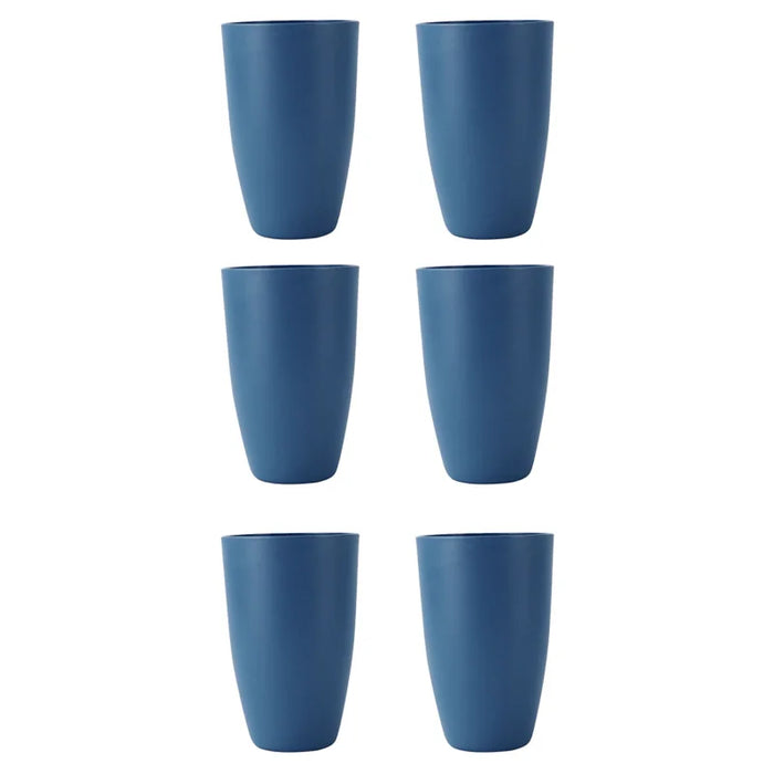 2 / 4 / 6 Piece Reusable Dark Blue Plastic Cups Ideal For Home Kitchen Picnic Camping And More