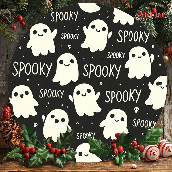 Retro Round Iron Sign Cute Pattern For Home Decor