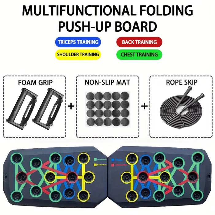 Foldable Push Up Board Set For Full Body Training