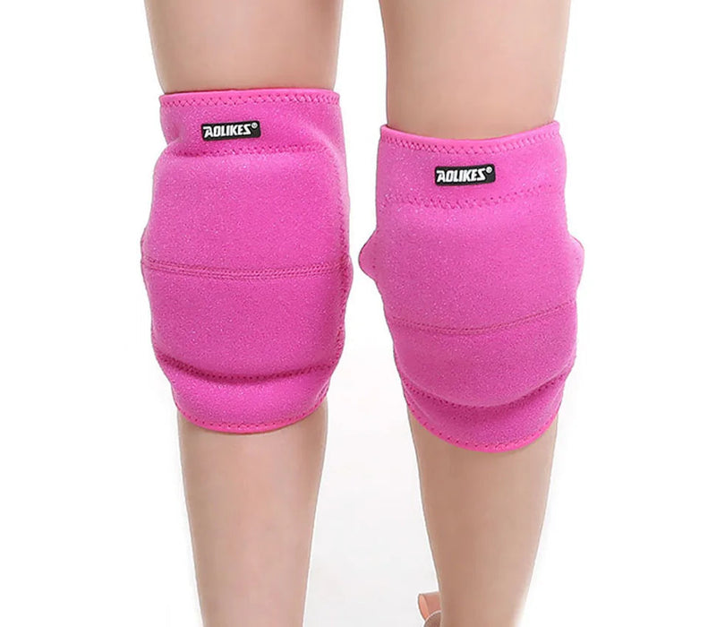 Pair of Kids Dance Volleyball Knee Pads Safety Support For Crawling & Sports