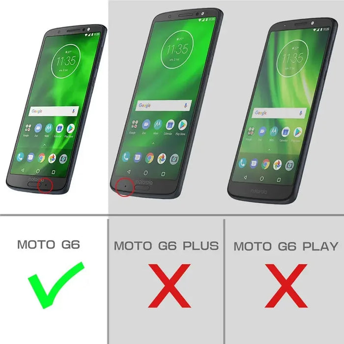 For Moto G6 Ub Pro Full-Body Rugged Holster Case With Built-In Screen Protector